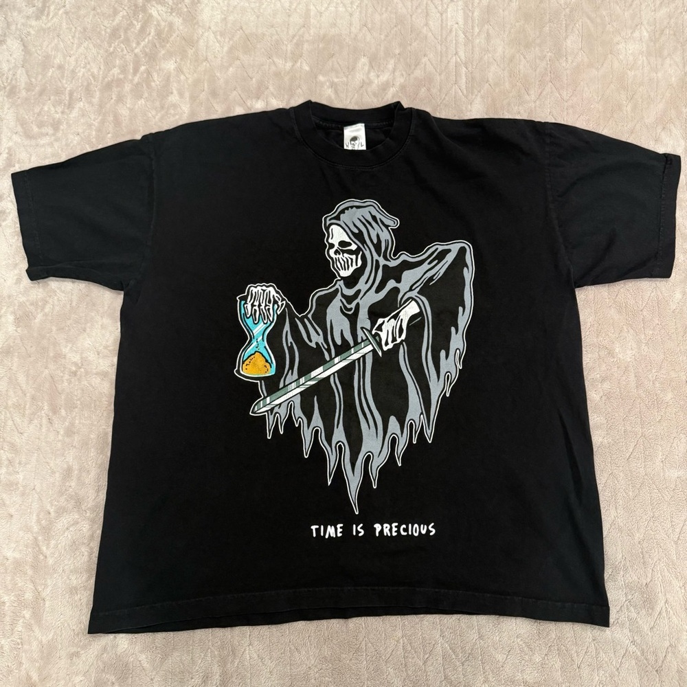 Warren Lotas Time Is Precious Limited Edition short sleeve tee Sz XL